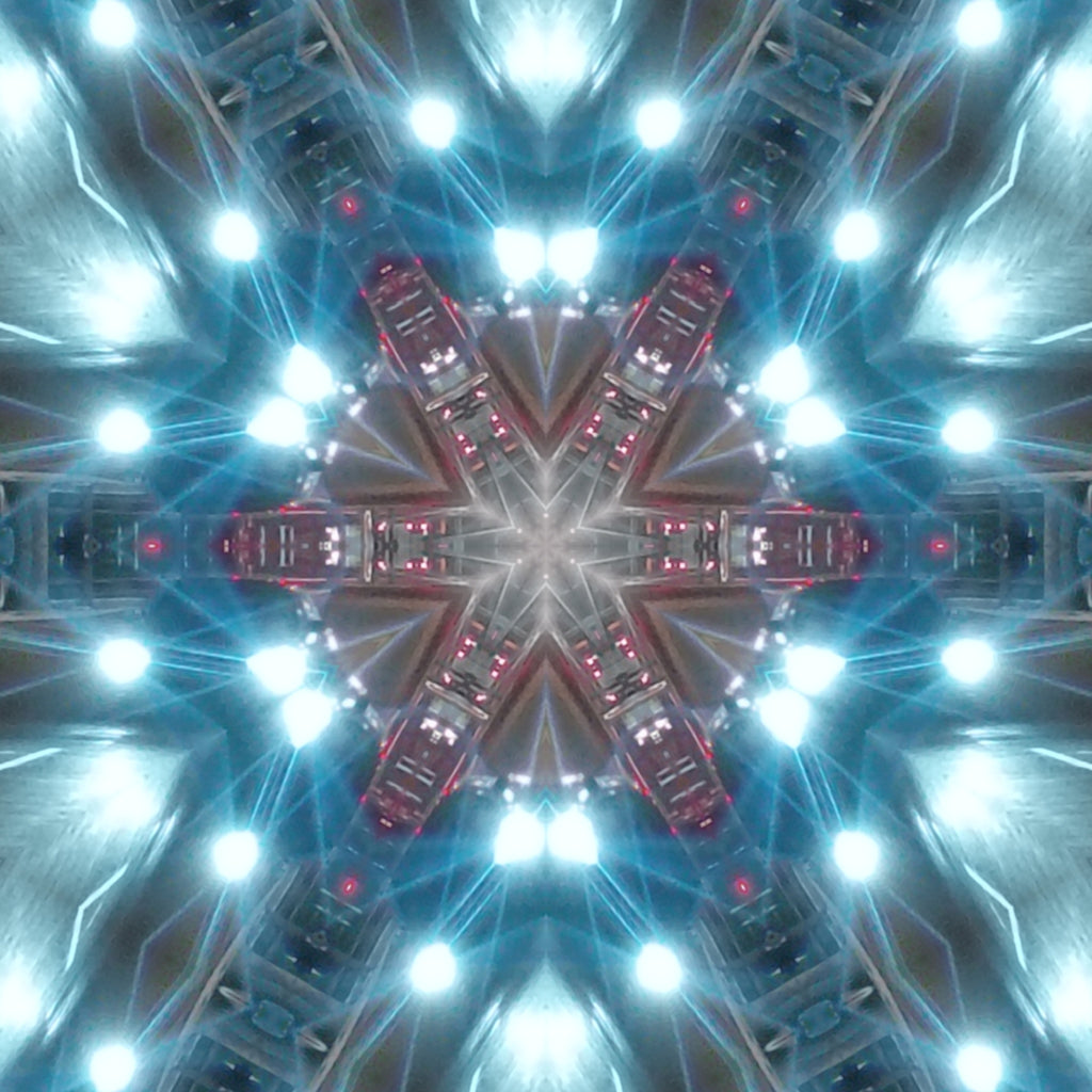Blue Cobalt Mandala – Kaleidoscope Art Print by Kyle Dean Kennedy