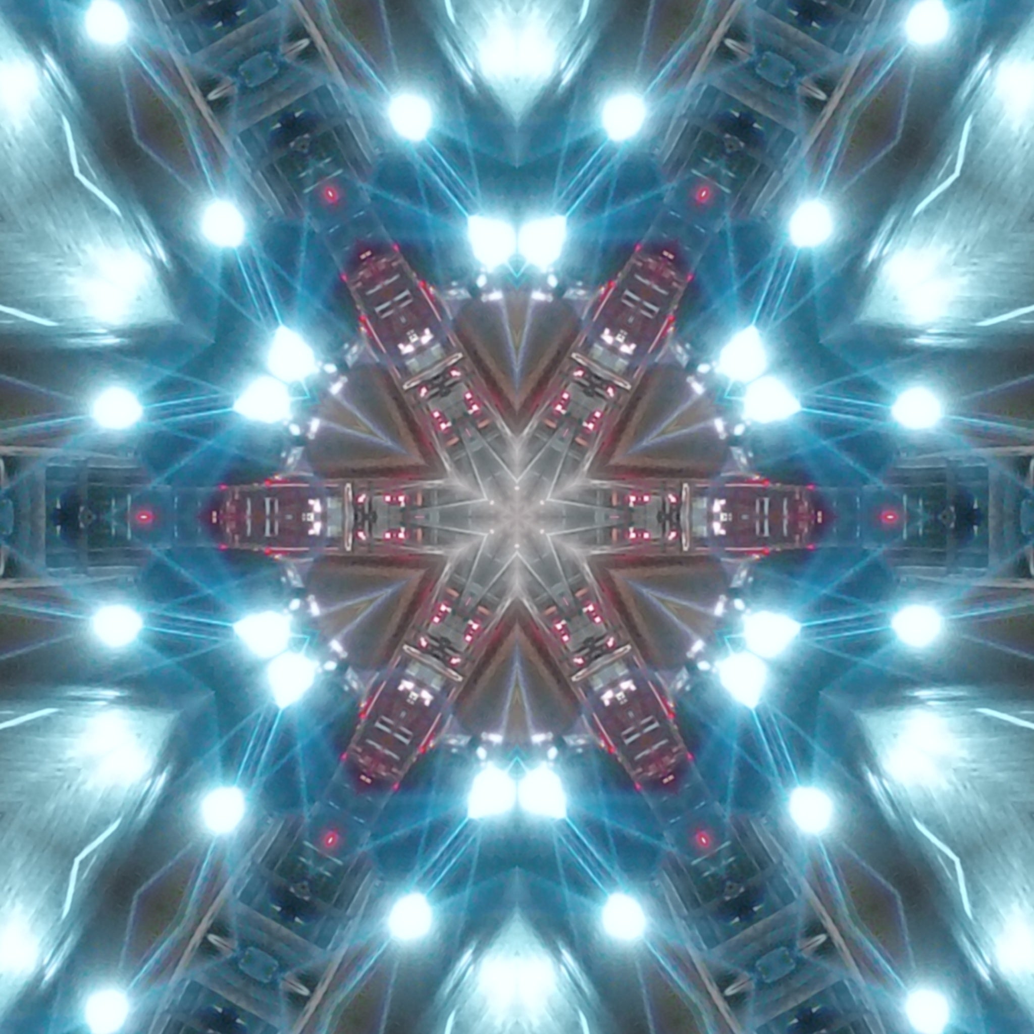 Blue Cobalt Mandala – Kaleidoscope Art Print by Kyle Dean Kennedy