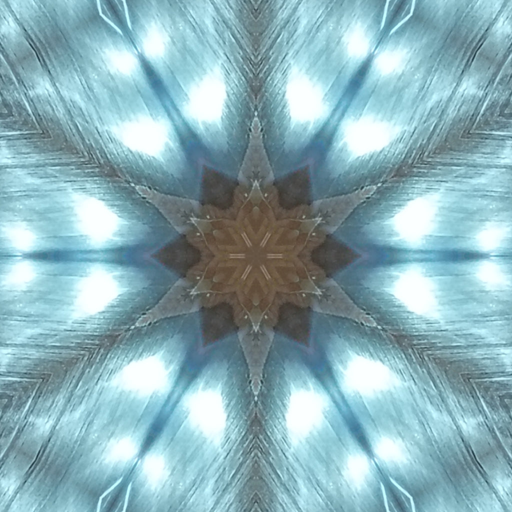 Blue Cobalt Mandala – Kaleidoscope Art Print by Kyle Dean Kennedy