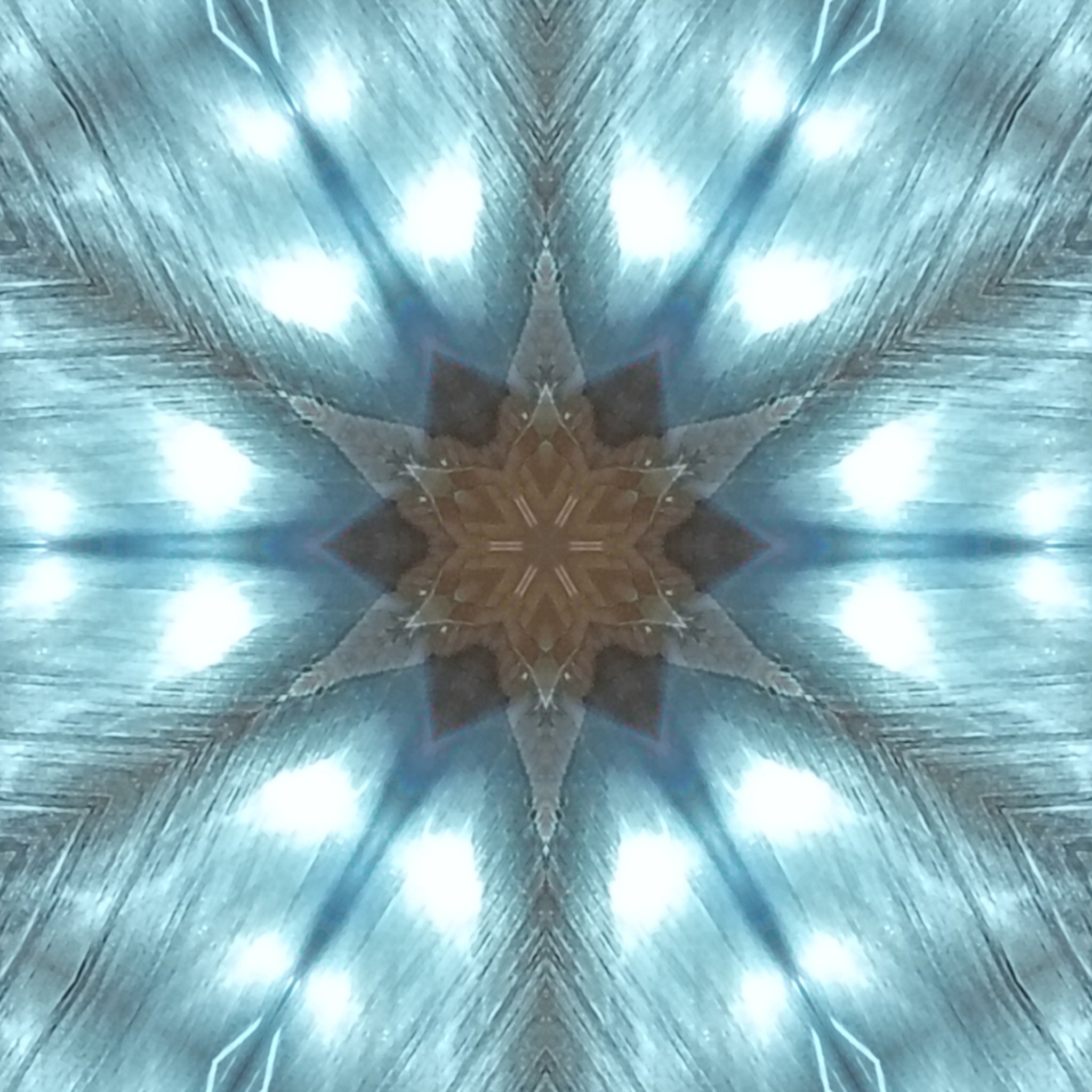 Blue Cobalt Mandala – Kaleidoscope Art Print by Kyle Dean Kennedy