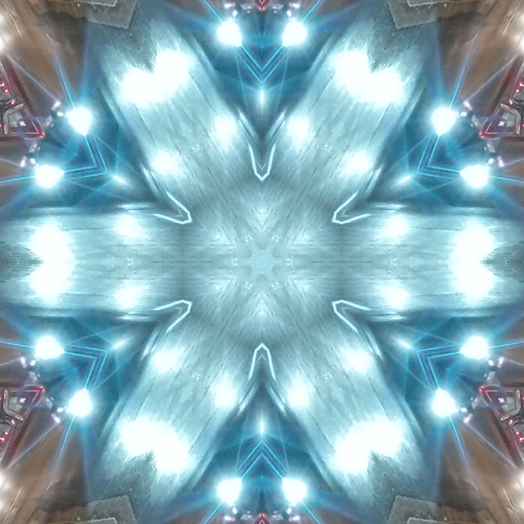 Blue Cobalt Mandala – Kaleidoscope Art Print by Kyle Dean Kennedy