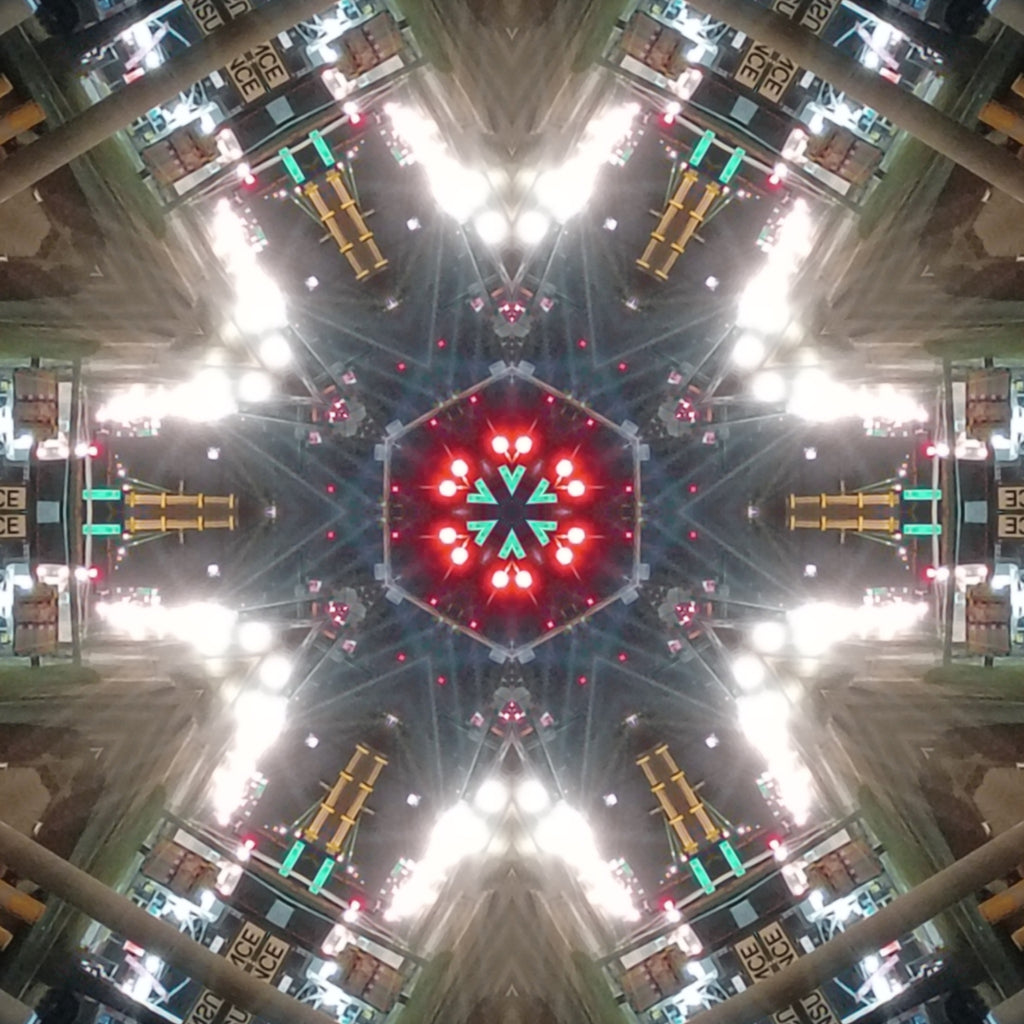 Blue Cobalt Mandala – Kaleidoscope Art Print by Kyle Dean Kennedy