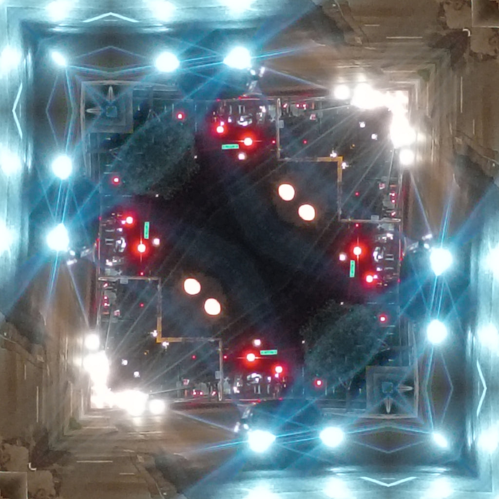 Blue Cobalt Mandala – Kaleidoscope Art Print by Kyle Dean Kennedy