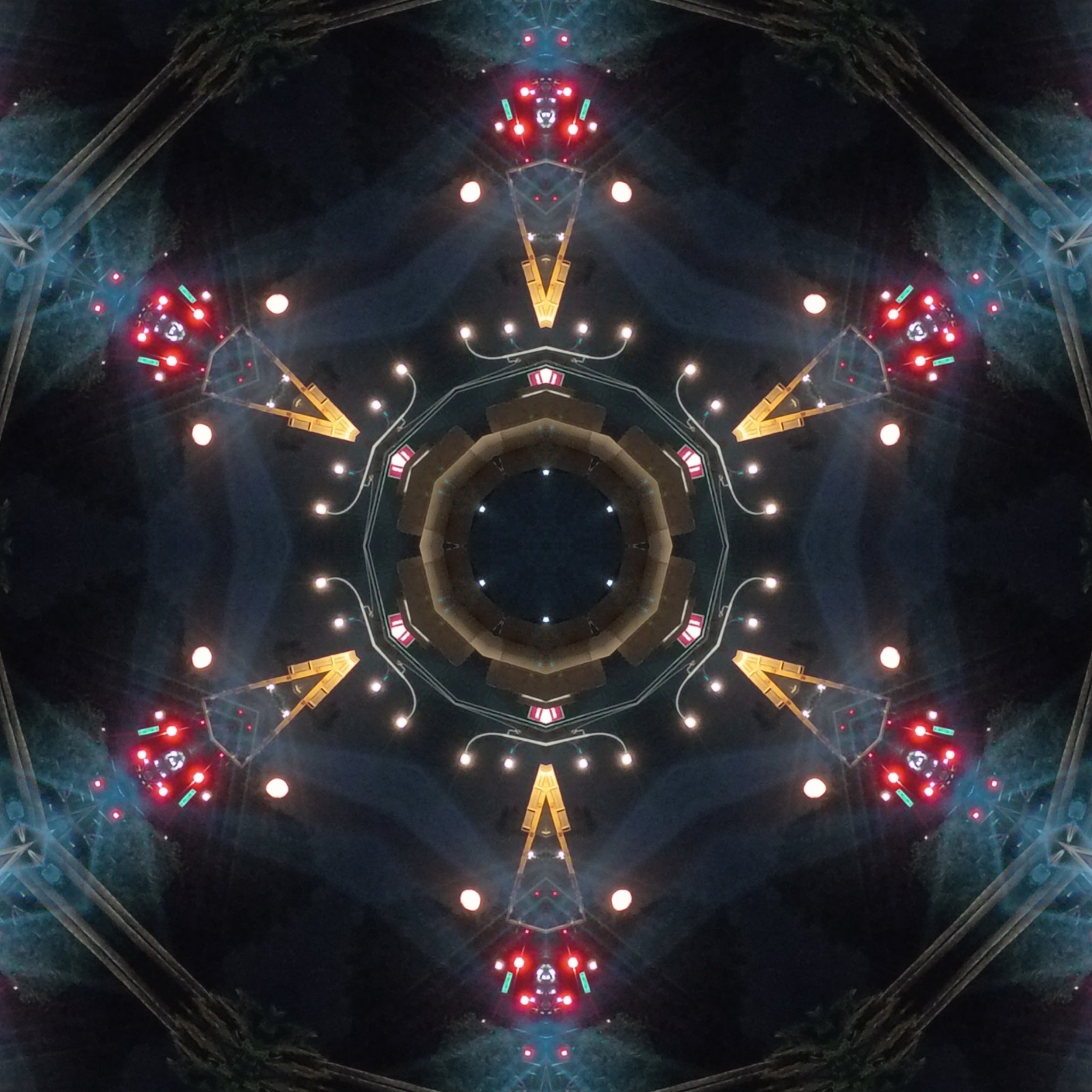 Blue Cobalt Mandala – Kaleidoscope Art Print by Kyle Dean Kennedy