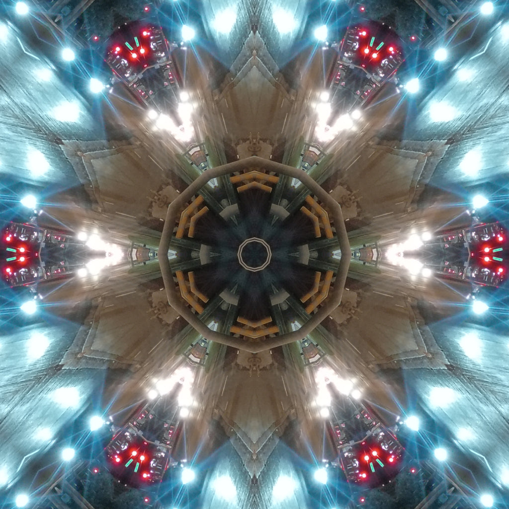 Blue Cobalt Mandala – Kaleidoscope Art Print by Kyle Dean Kennedy