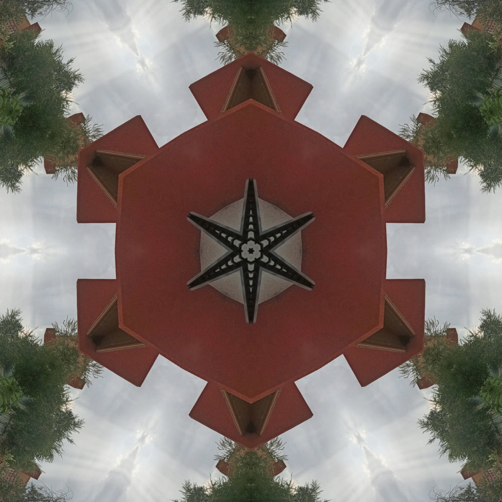 Blue Cobalt Mandala – Kaleidoscope Art Print by Kyle Dean Kennedy