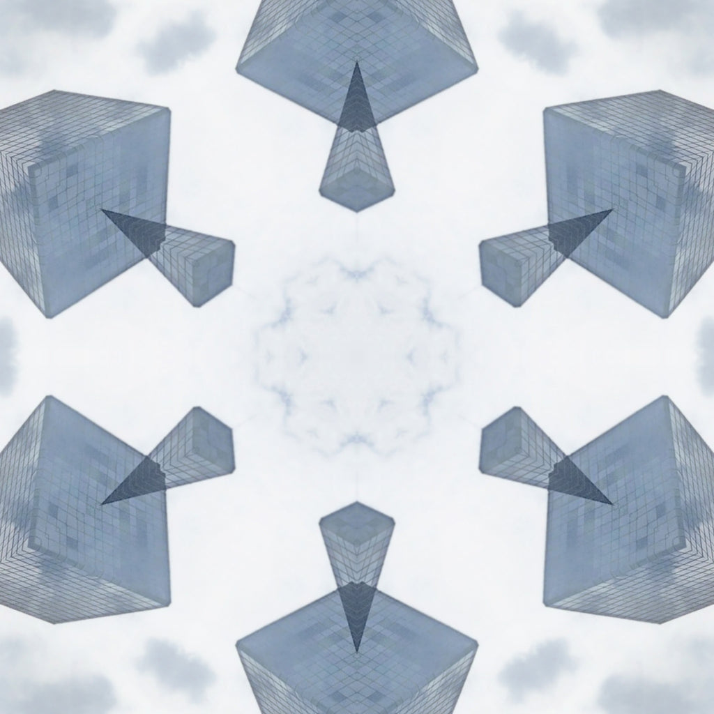 Blue Cobalt Mandala – Kaleidoscope Art Print by Kyle Dean Kennedy