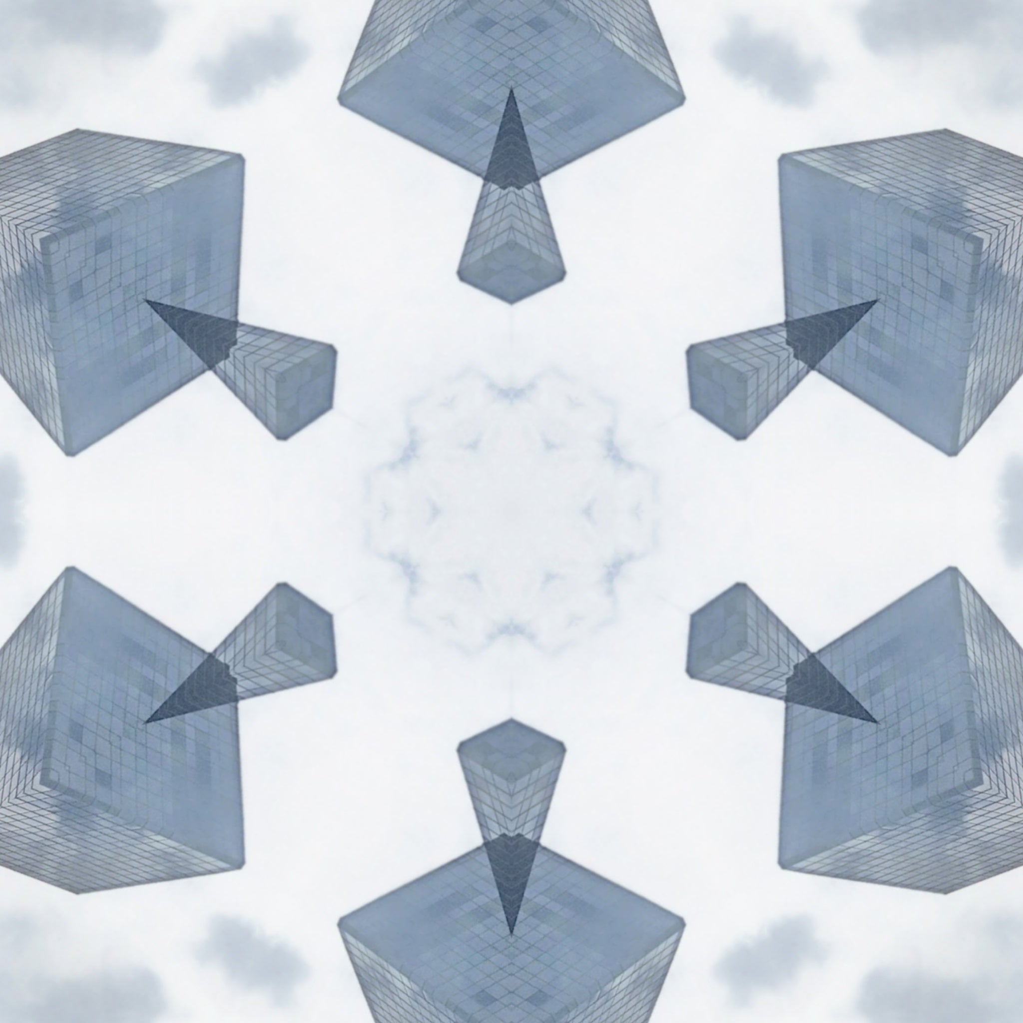 Blue Cobalt Mandala – Kaleidoscope Art Print by Kyle Dean Kennedy