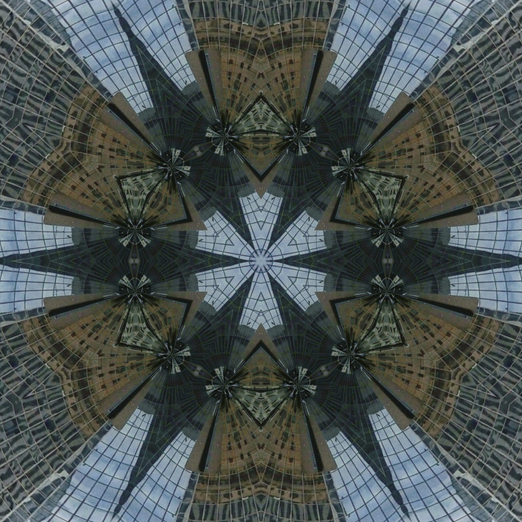 Blue Cobalt Mandala – Kaleidoscope Art Print by Kyle Dean Kennedy
