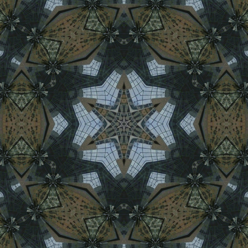Blue Cobalt Mandala – Kaleidoscope Art Print by Kyle Dean Kennedy