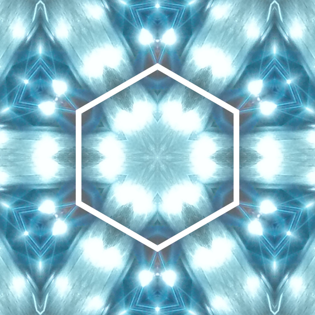 Blue Cobalt Mandala – Kaleidoscope Art Print by Kyle Dean Kennedy