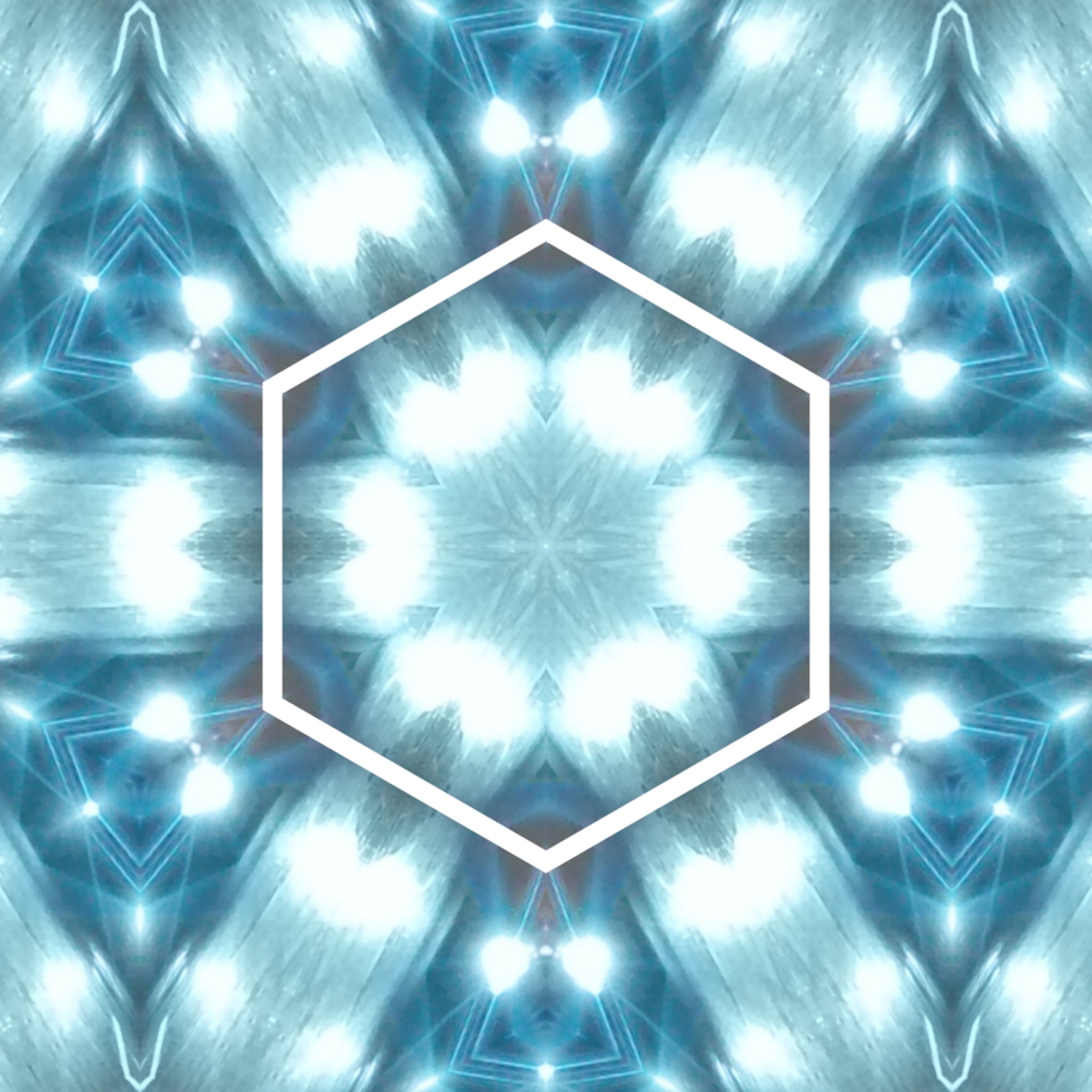 Blue Cobalt Mandala – Kaleidoscope Art Print by Kyle Dean Kennedy