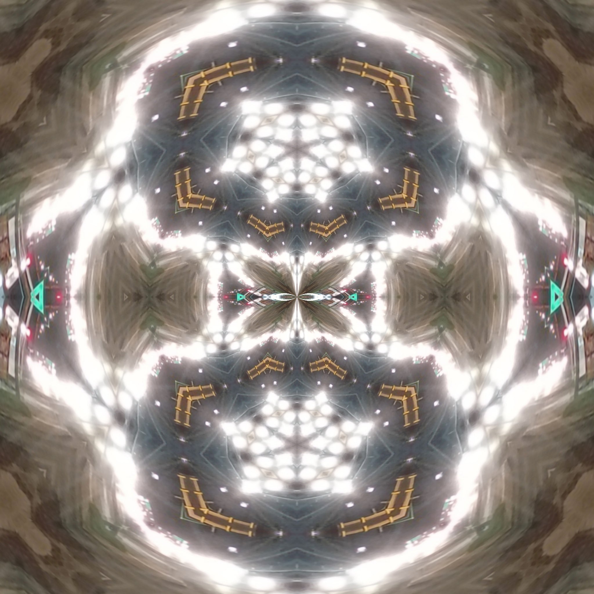 Blue Cobalt Mandala – Kaleidoscope Art Print by Kyle Dean Kennedy