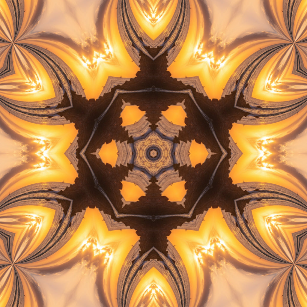 Blue Cobalt Mandala – Kaleidoscope Art Print by Kyle Dean Kennedy