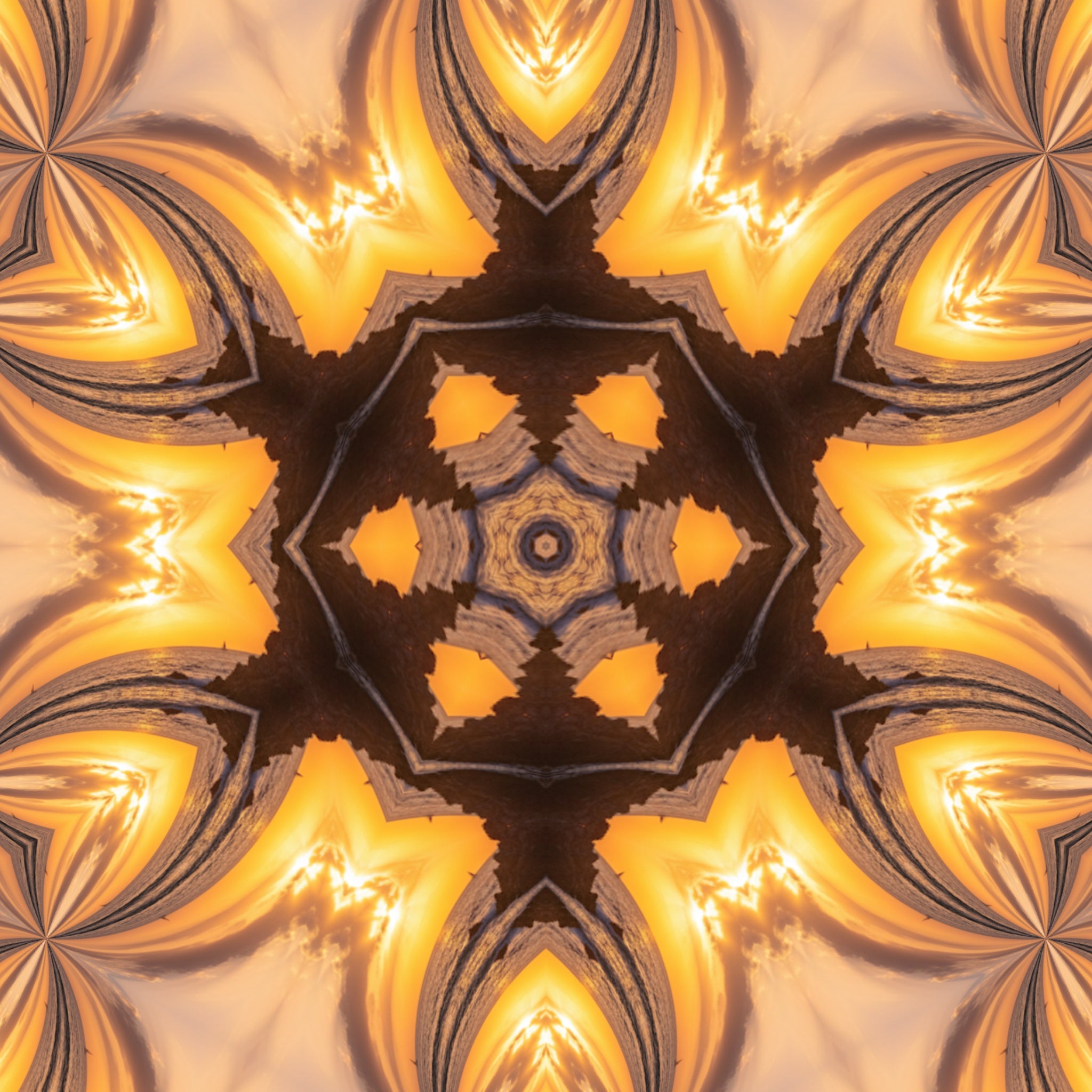 Blue Cobalt Mandala – Kaleidoscope Art Print by Kyle Dean Kennedy