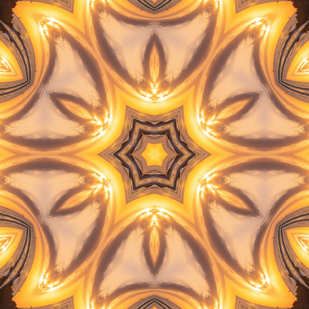 Blue Cobalt Mandala – Kaleidoscope Art Print by Kyle Dean Kennedy