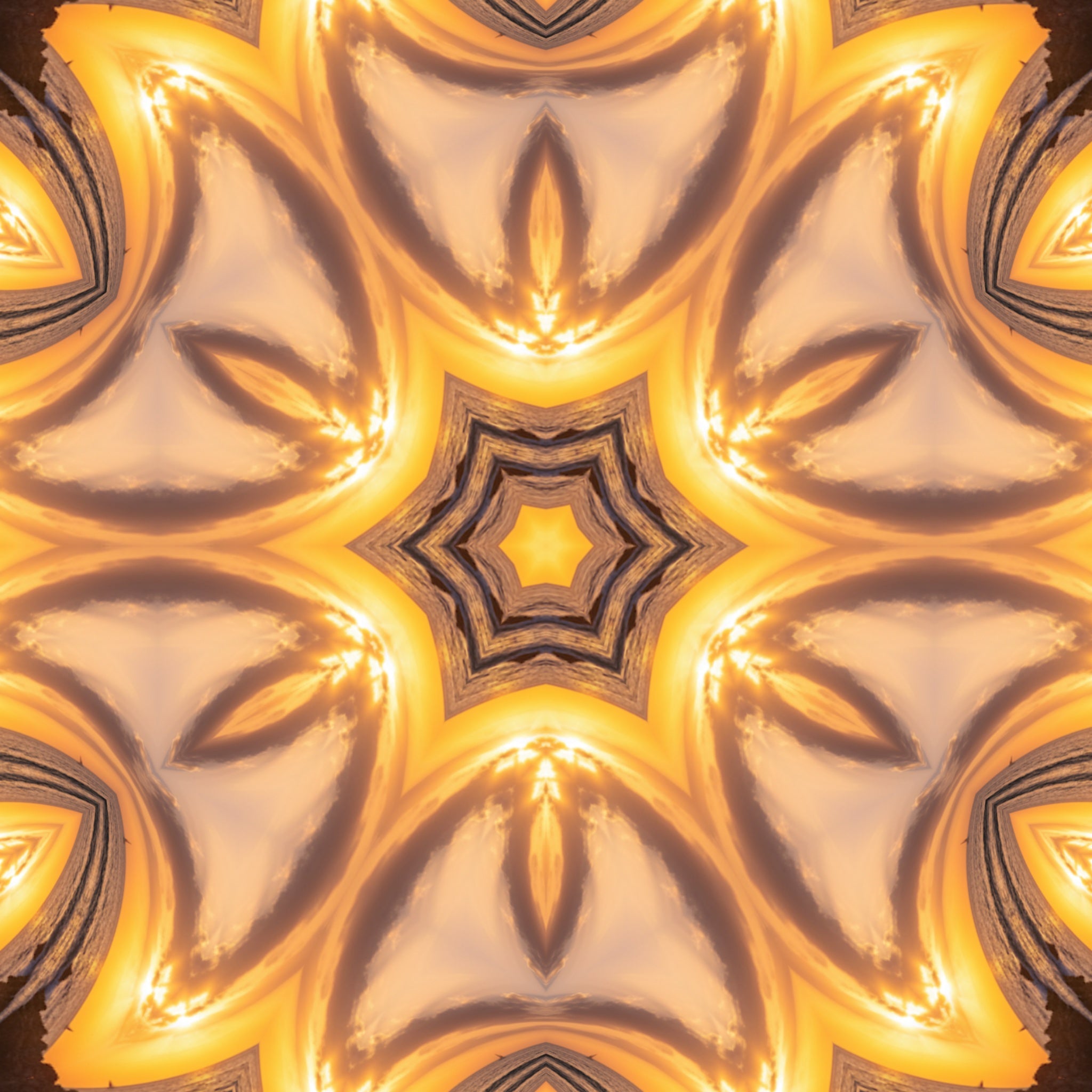 Blue Cobalt Mandala – Kaleidoscope Art Print by Kyle Dean Kennedy