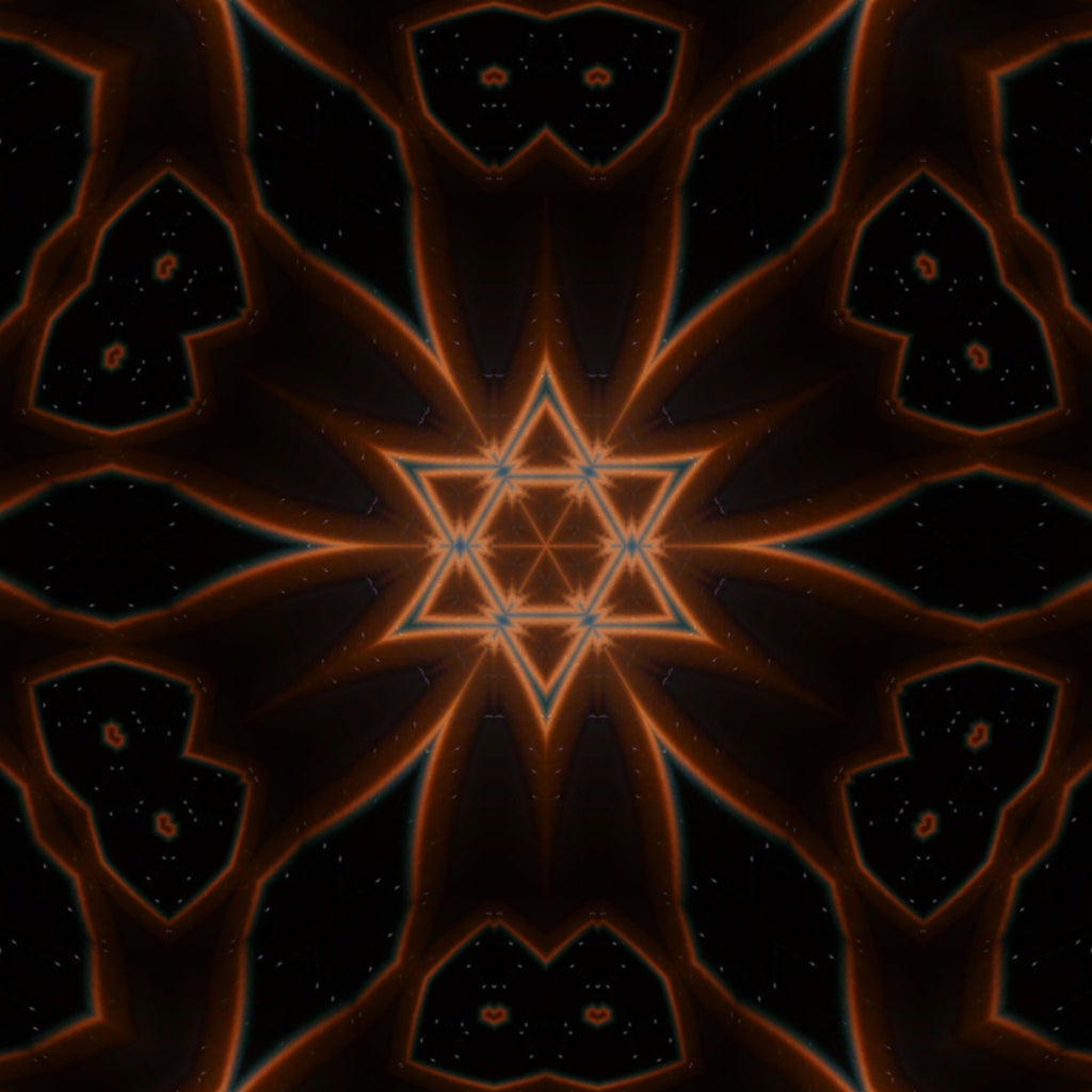 Blue Cobalt Mandala – Kaleidoscope Art Print by Kyle Dean Kennedy