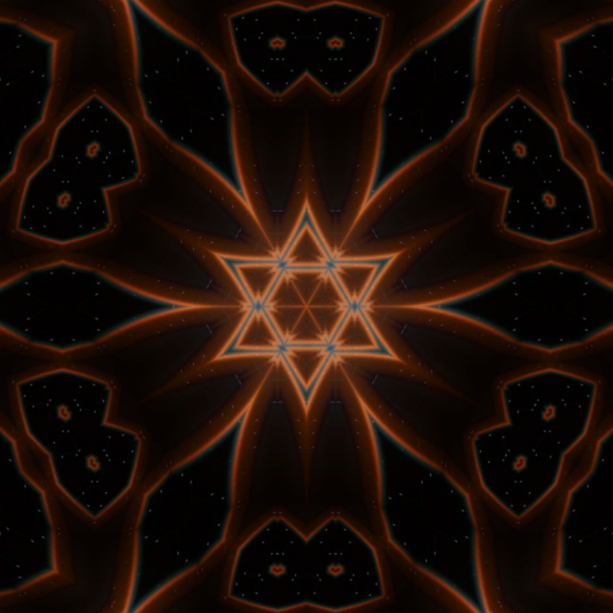 Blue Cobalt Mandala – Kaleidoscope Art Print by Kyle Dean Kennedy