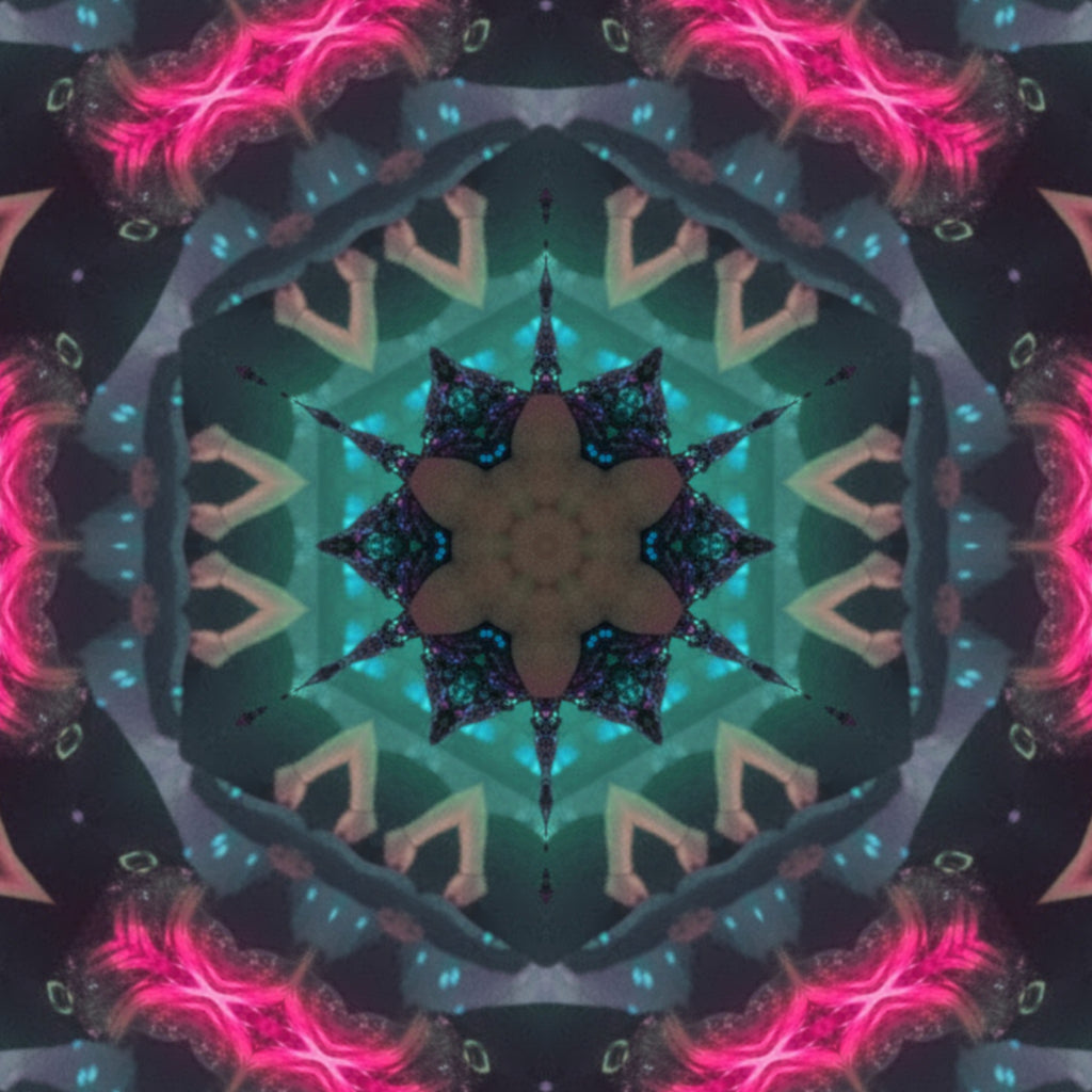 Blue Cobalt Mandala – Kaleidoscope Art Print by Kyle Dean Kennedy