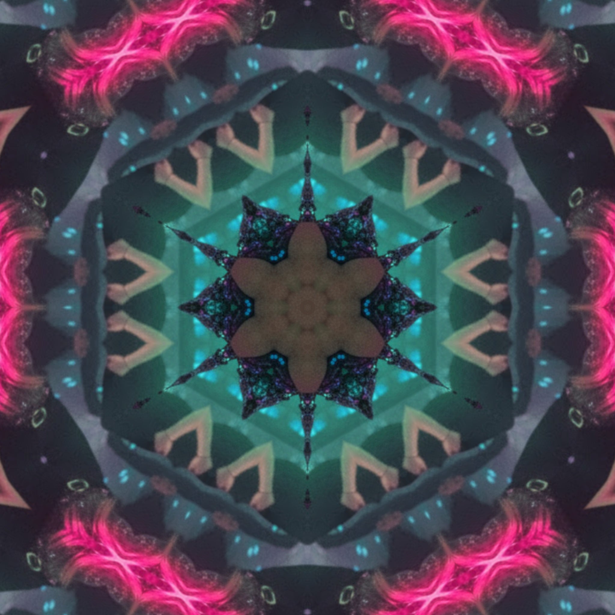 Blue Cobalt Mandala – Kaleidoscope Art Print by Kyle Dean Kennedy