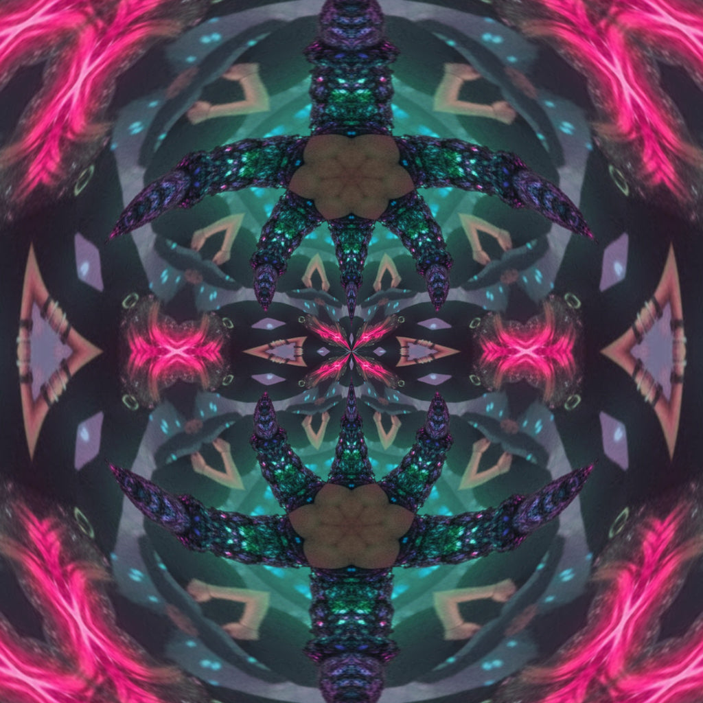 Blue Cobalt Mandala – Kaleidoscope Art Print by Kyle Dean Kennedy