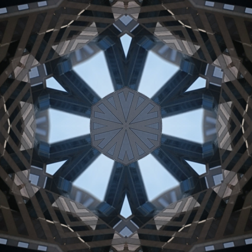 Blue Cobalt Mandala – Kaleidoscope Art Print by Kyle Dean Kennedy