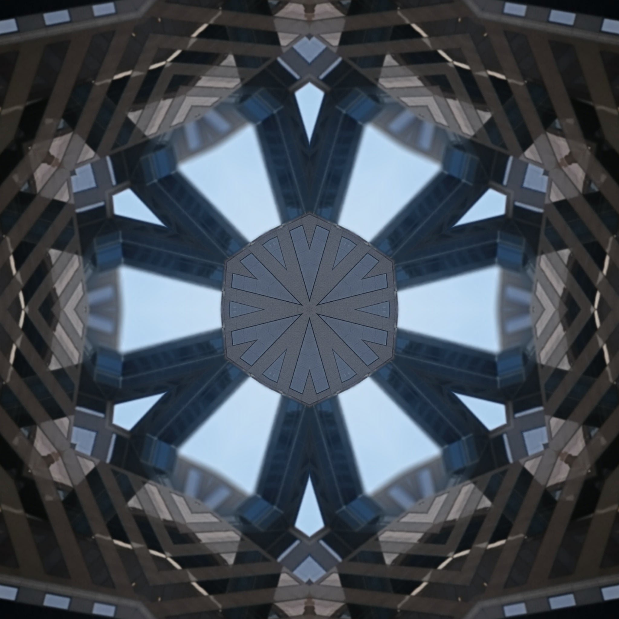Blue Cobalt Mandala – Kaleidoscope Art Print by Kyle Dean Kennedy