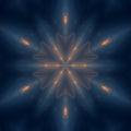 Dark fire star mandala kaleidoscope art print by Kyle Dean Kennedy