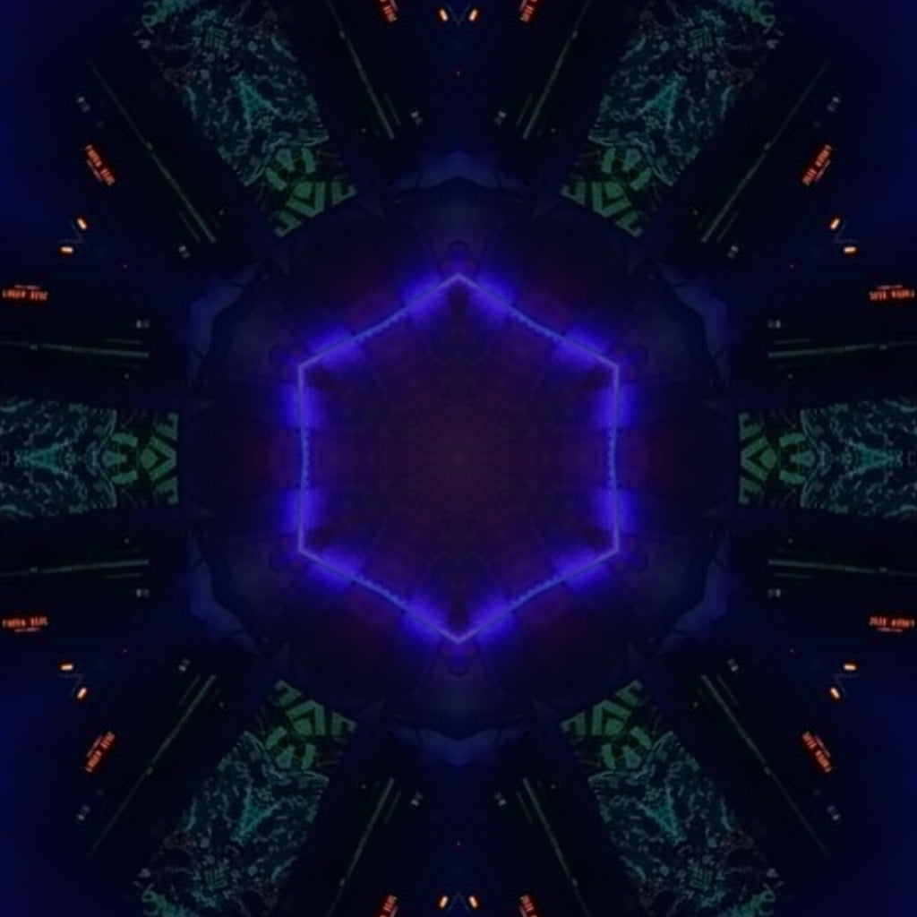 Blue Cobalt Mandala – Kaleidoscope Art Print by Kyle Dean Kennedy