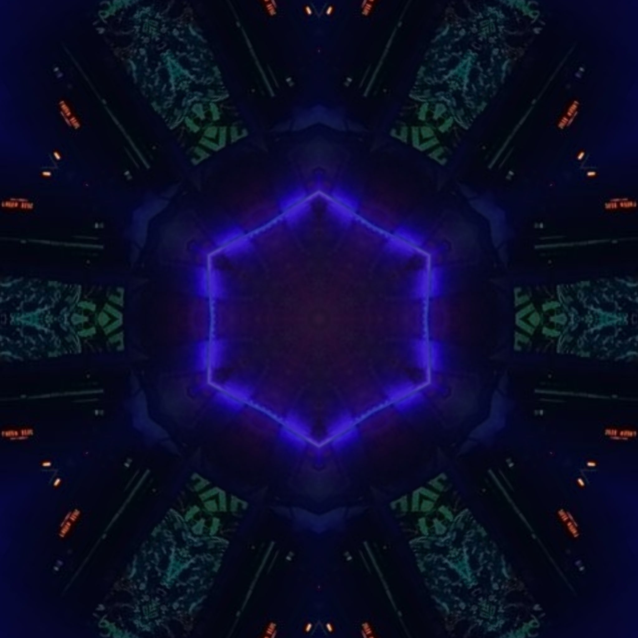 Blue Cobalt Mandala – Kaleidoscope Art Print by Kyle Dean Kennedy